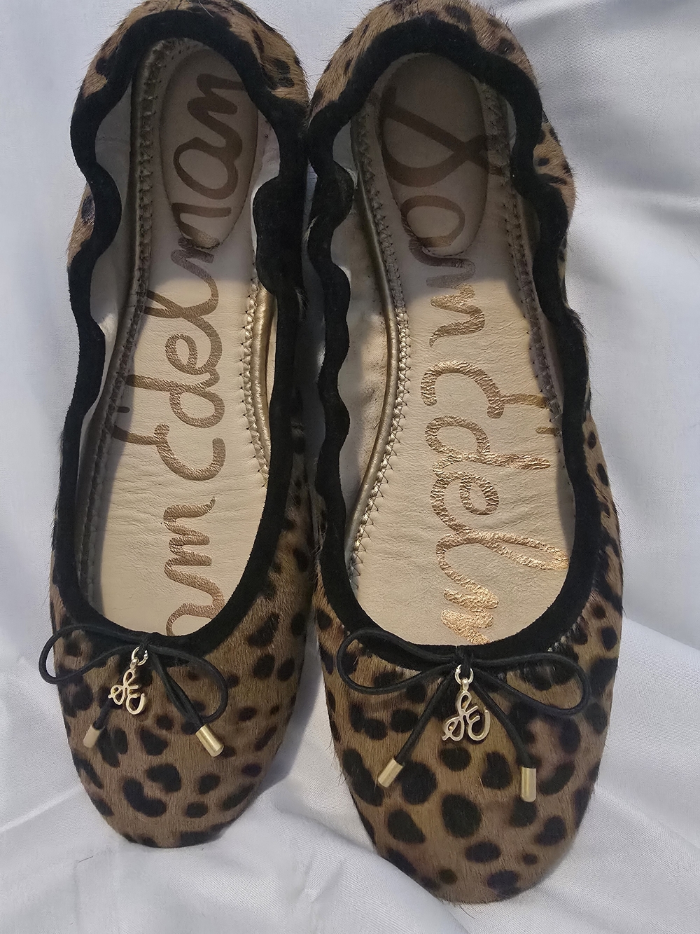 Sam Edelman Leopard Print Ballet Flats - Brown